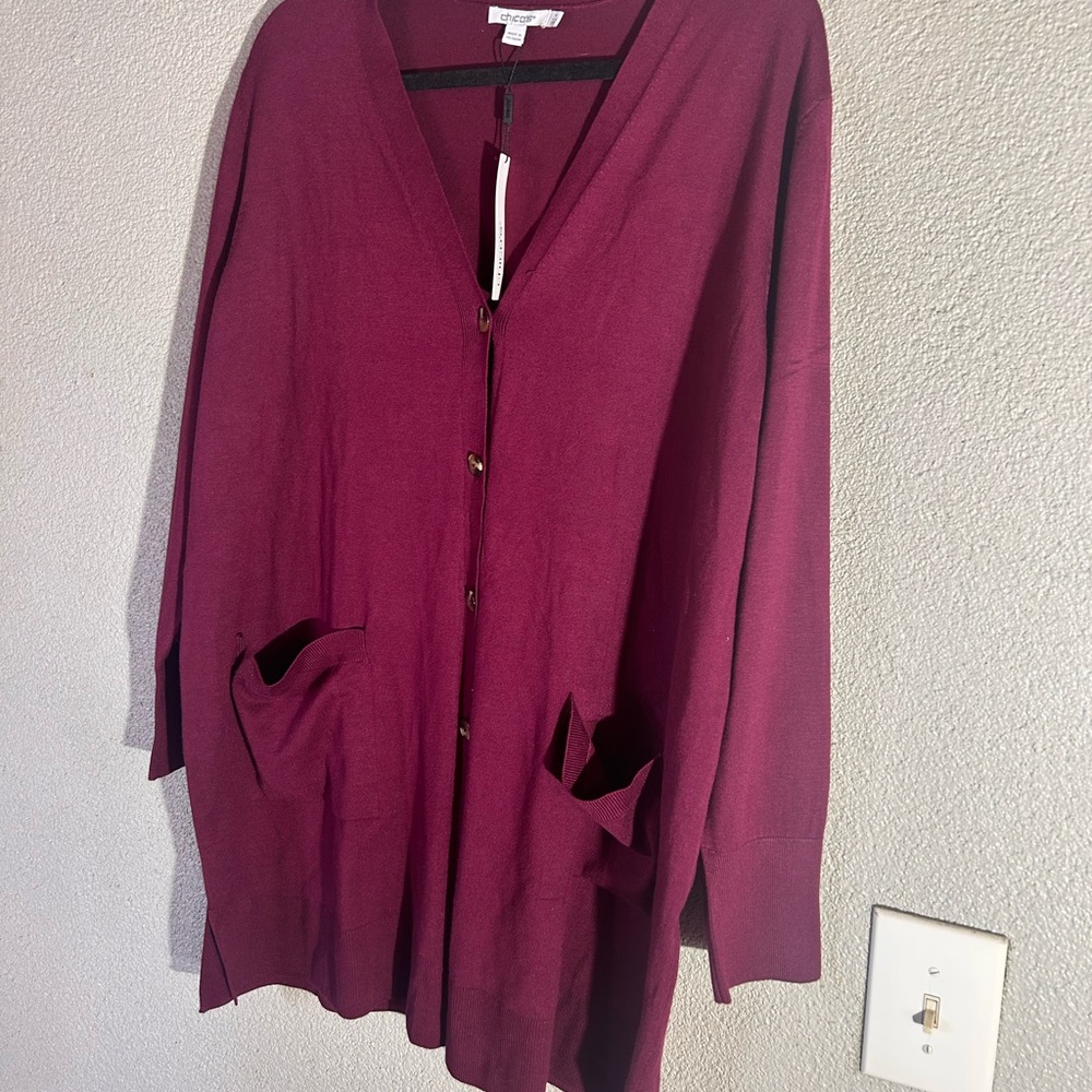 NWT Chicos cardigan size 4 or xxl - Picture 2 of 6